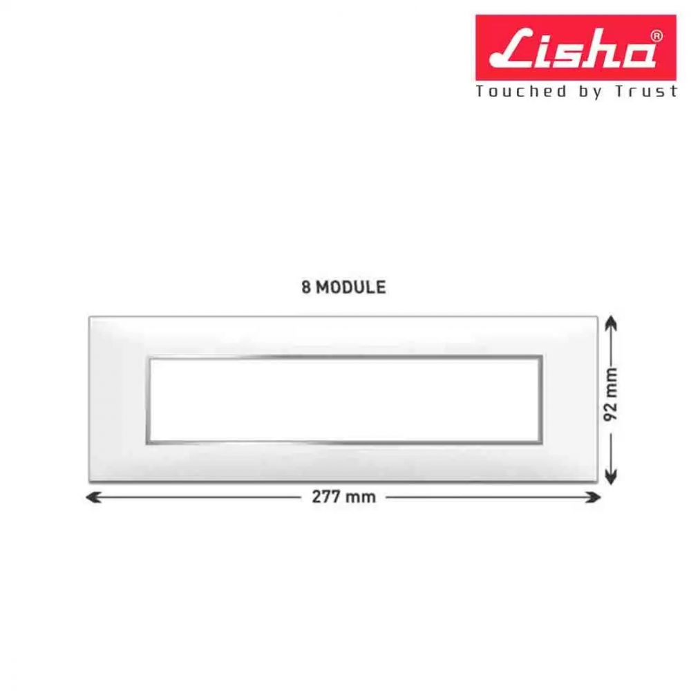 Lisha Platina Plate- White