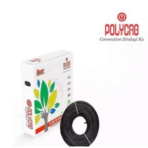 Polycab FRLF PVC Wires 4.0 Sq mm Black 180 Mtrs