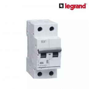 Legrand RX3 40 A MCB Isolator Double pole Isolators White