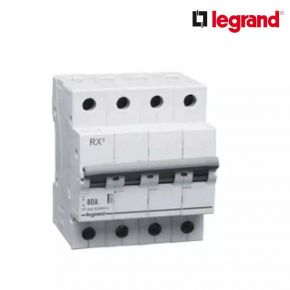 Legrand RX3 80 A MCB Isolator Four Pole Isolators White