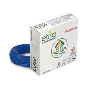 Polycab Etira FR PVC Wires 1.0 Sq mm Blue 90 Mtrs